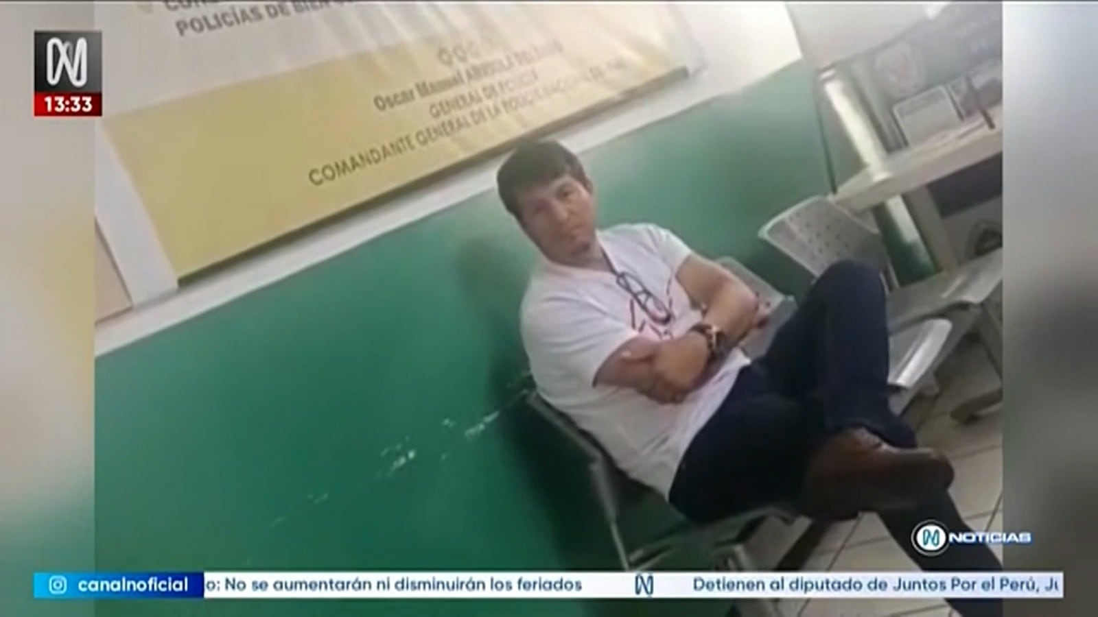 El diputado fue trasladado como detenido a la Comisaría de San Miguel. (Canal N)