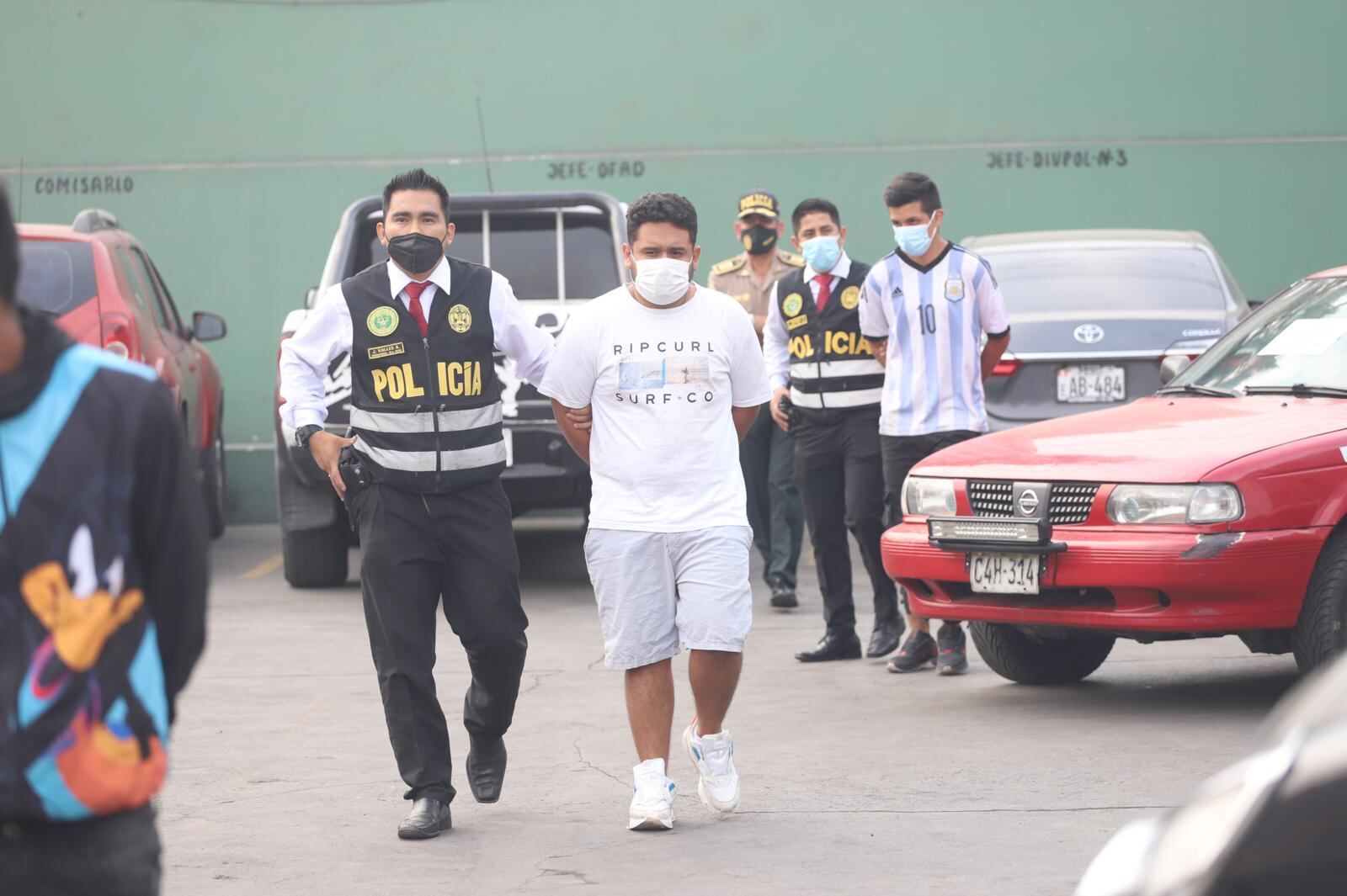 Uno de los detenidos. | Foto: Eduardo Cavero / Trome