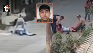 Policía salva a mujer de morir estrangulada por ladrón en la vía pública: víctima de 53 años se encuentra en UCI