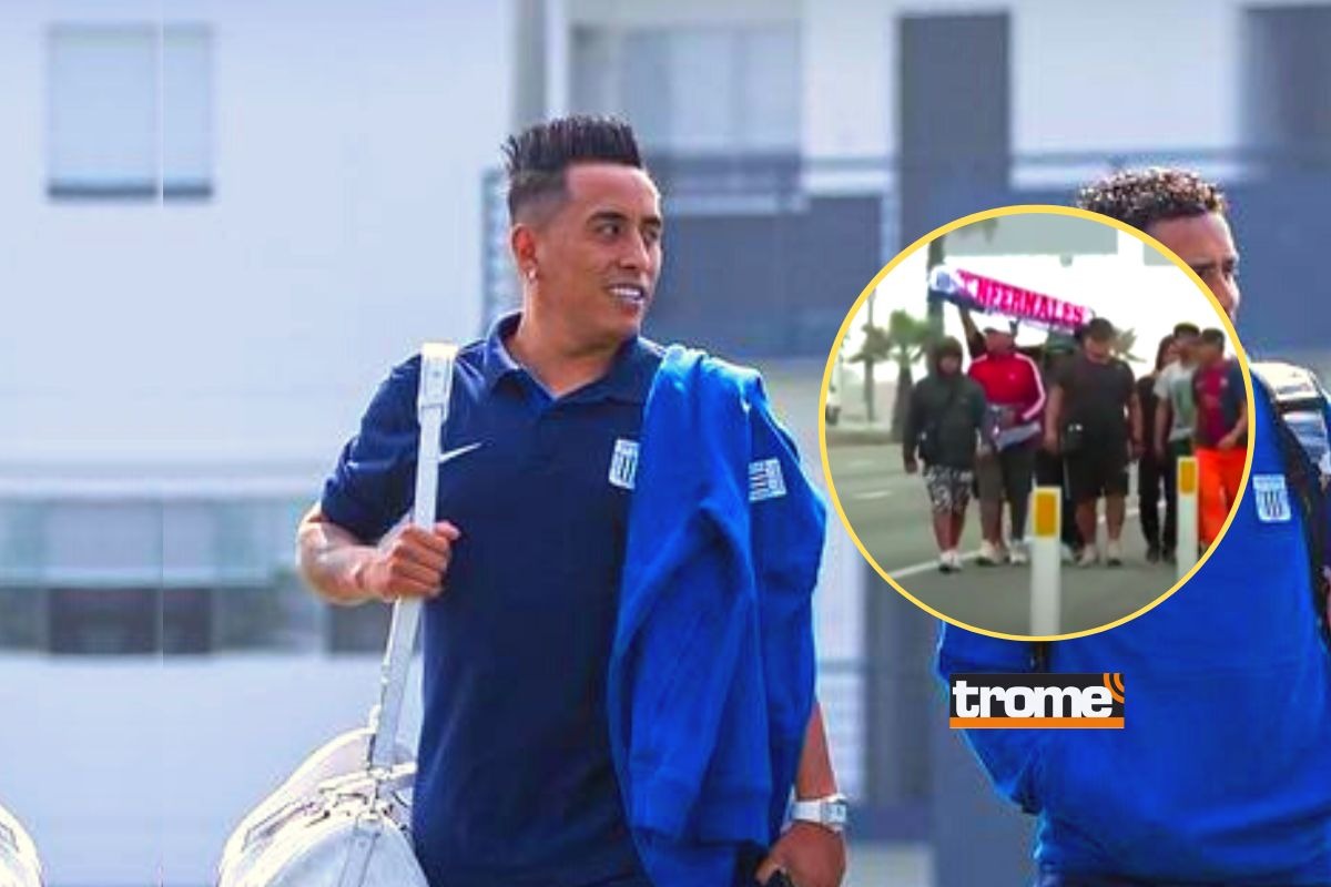 Christian Cueva fue esperado por hinchas en Lurín (@clubaloficial)