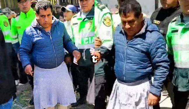 Obligan a alcalde a vestir pollera y marchar por calles luego de no cumplir sus promesas