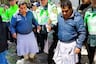 ¡Protesta en Huánuco! Alcalde terminó con pollera y recorrió calles tras reclamos por obras incumplidas