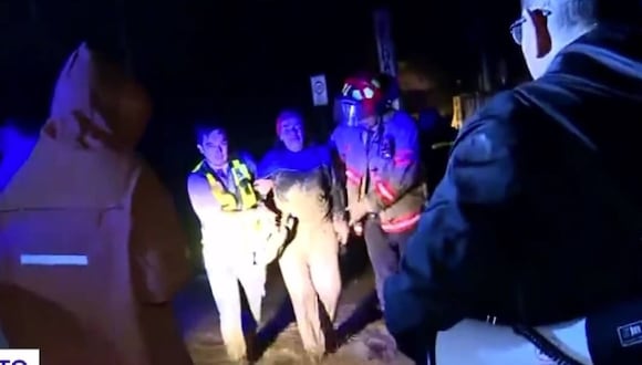 Rescatan a pobladores en Cieneguilla