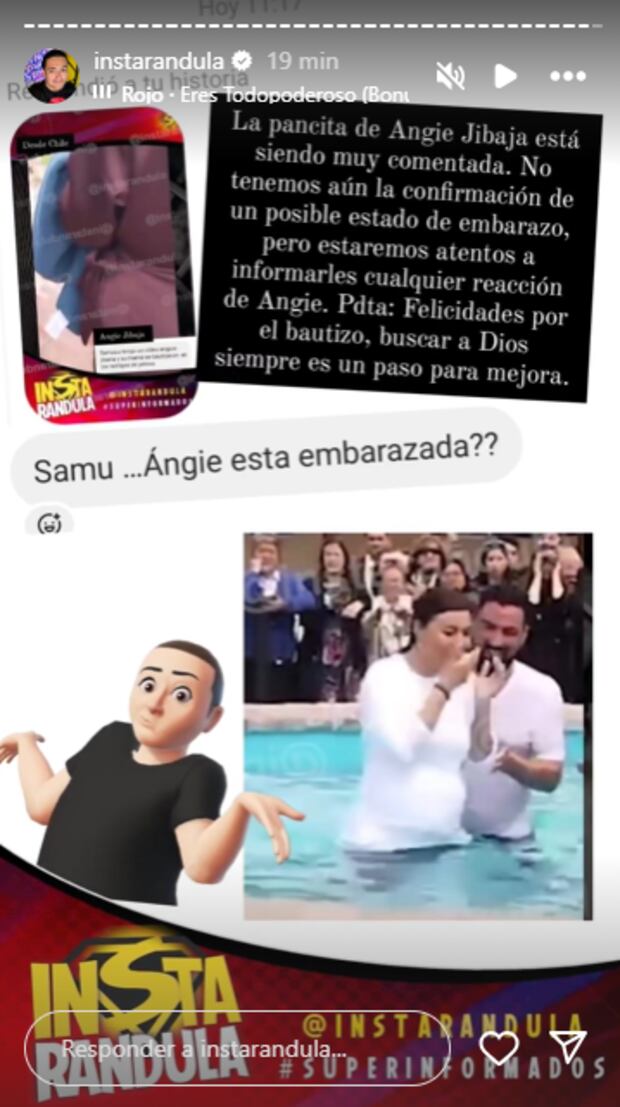 Angie Jibaja estaría embarazada