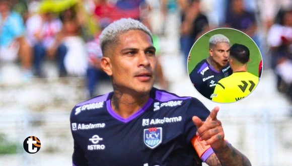 Paolo Guerrero y sus reclamos a árbitro en la Liga 1