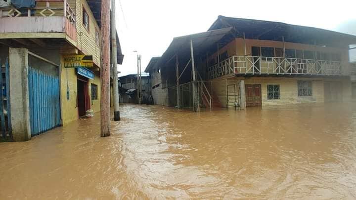 Vivendas inundadas por las aguas de los ríos (Foto: cortesía / Junior Alcantara Cabello)