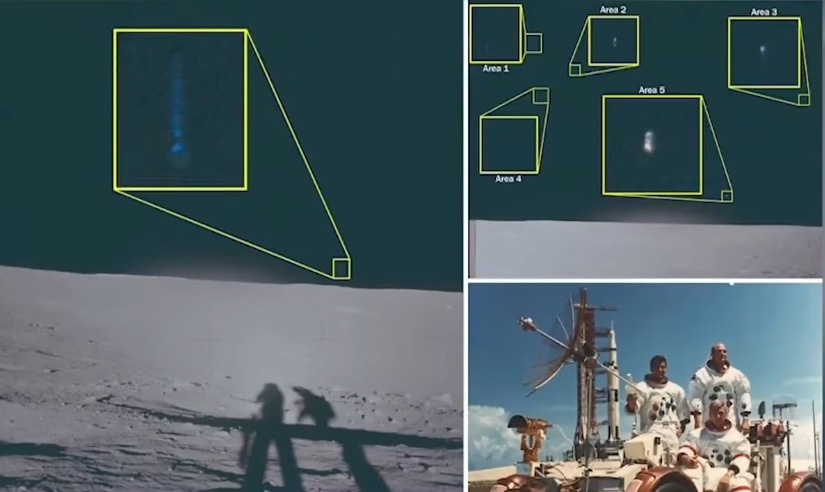 Fotografías captadas desde la Luna por astronautas de la misión Apolo 17.