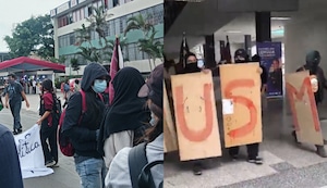 Estudiantes toman la Universidad Nacional Mayor de San Marcos el día de su aniversario | VIDEO