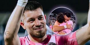 Alan Cantero se emocionó al intercambiar camiseta con Messi (Foto: @ClubALoficial)