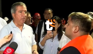 Ministro de Transportes recibe fuertes reclamos de funcionario de Chancay tras colapso de puente que dejó dos fallecidos