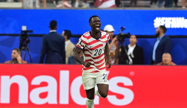 Folarin Balogun anotó doblete ante Paraguay y fue figura de los Estados Unidos. (AFP)