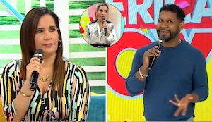Lizbeth Cueva pierde la paciencia con Giselo en vivo: “¿Me vas a dejar hablar"?