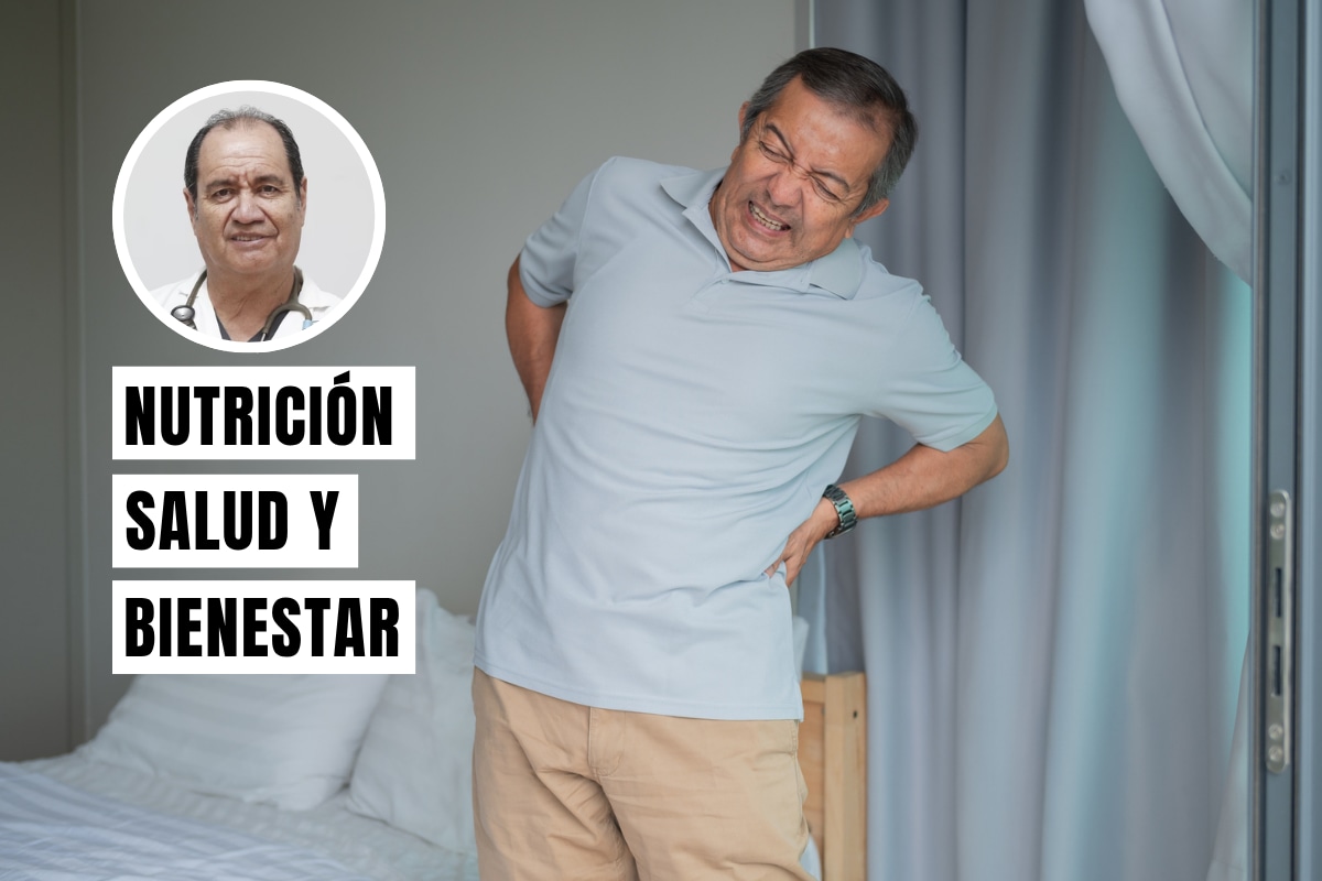 La columna suele doler por malas posturas, pasar muchas horas sentado, levantar peso de forma incorrecta o pequeños tirones en los músculos. Foto: composición/Istock