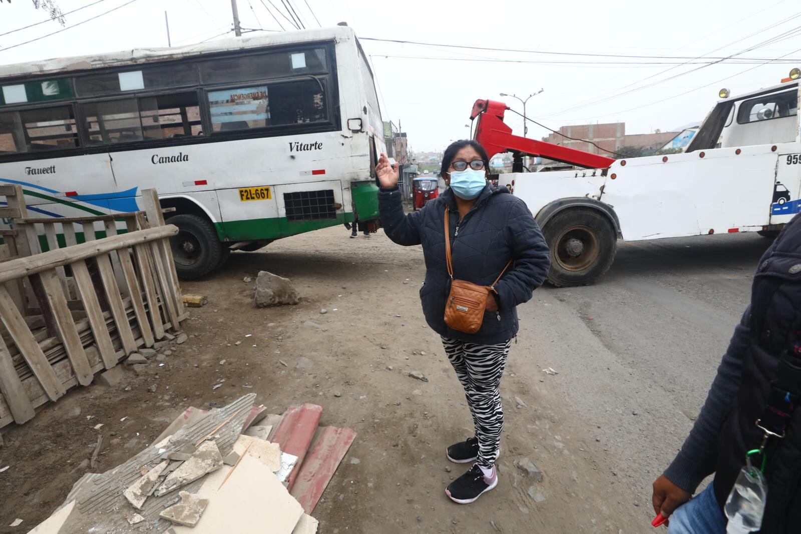 Accidente ocurrió en horas de la mañana. Esposos se salvaron de morir. | Foto: Gonzalo Córdova