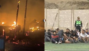 ¡Noche de terror y fuego en Pucusana! Turba armada incendió más de 30 casas y dejó a decenas de familias en la calle