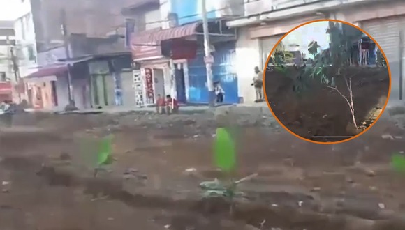Satipo: Vecinos siembran plátanos y yucas en la calle por obras inconclusas