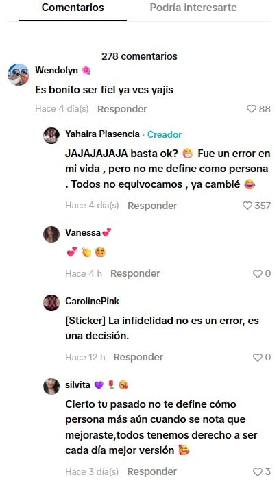 Yahaira Plasencia y su respuesta en TikTok.