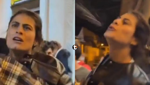 TROME | Mujer escupe y lanza insultos racistas a vigilante. Video: ATV