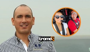 Rafael Fernández se luce feliz piloteando helicóptero con Alejandra Fukuda, su nueva novia