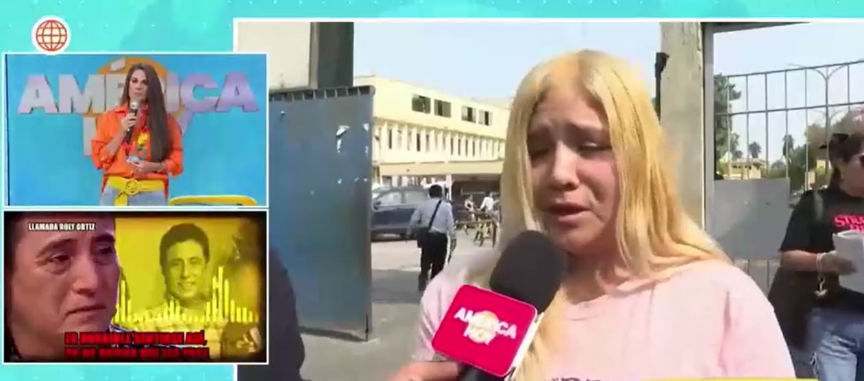 Esposa de Roly Ortiz se quiebra por su salud