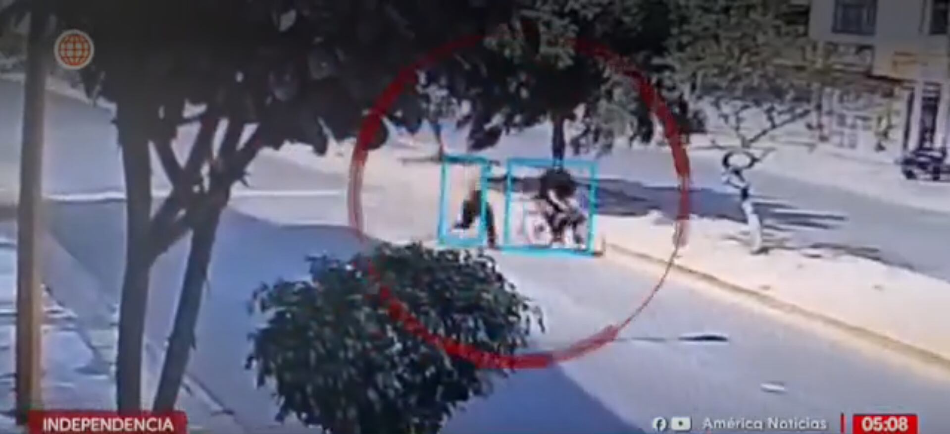 Sujeto persiguió a padre de familia. (Fotos: América Noticias)