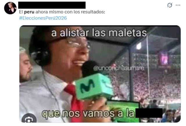 Meme tras la segunda vuelta electoral.
