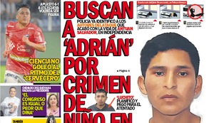 BUSCAN A ‘ADRIÁN’ POR CRIMEN DE NIÑO EN COMBI