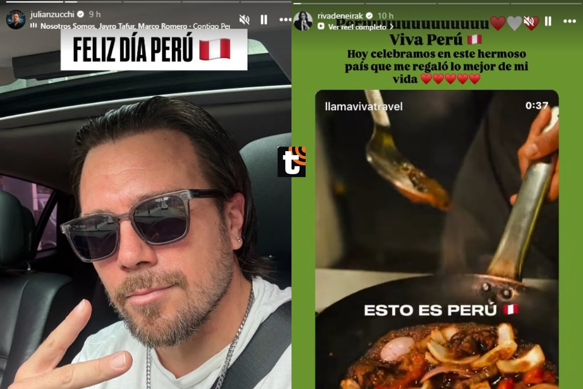Julián y Korina Rivadeneira dedican mensaje por Fiestas Patrias.