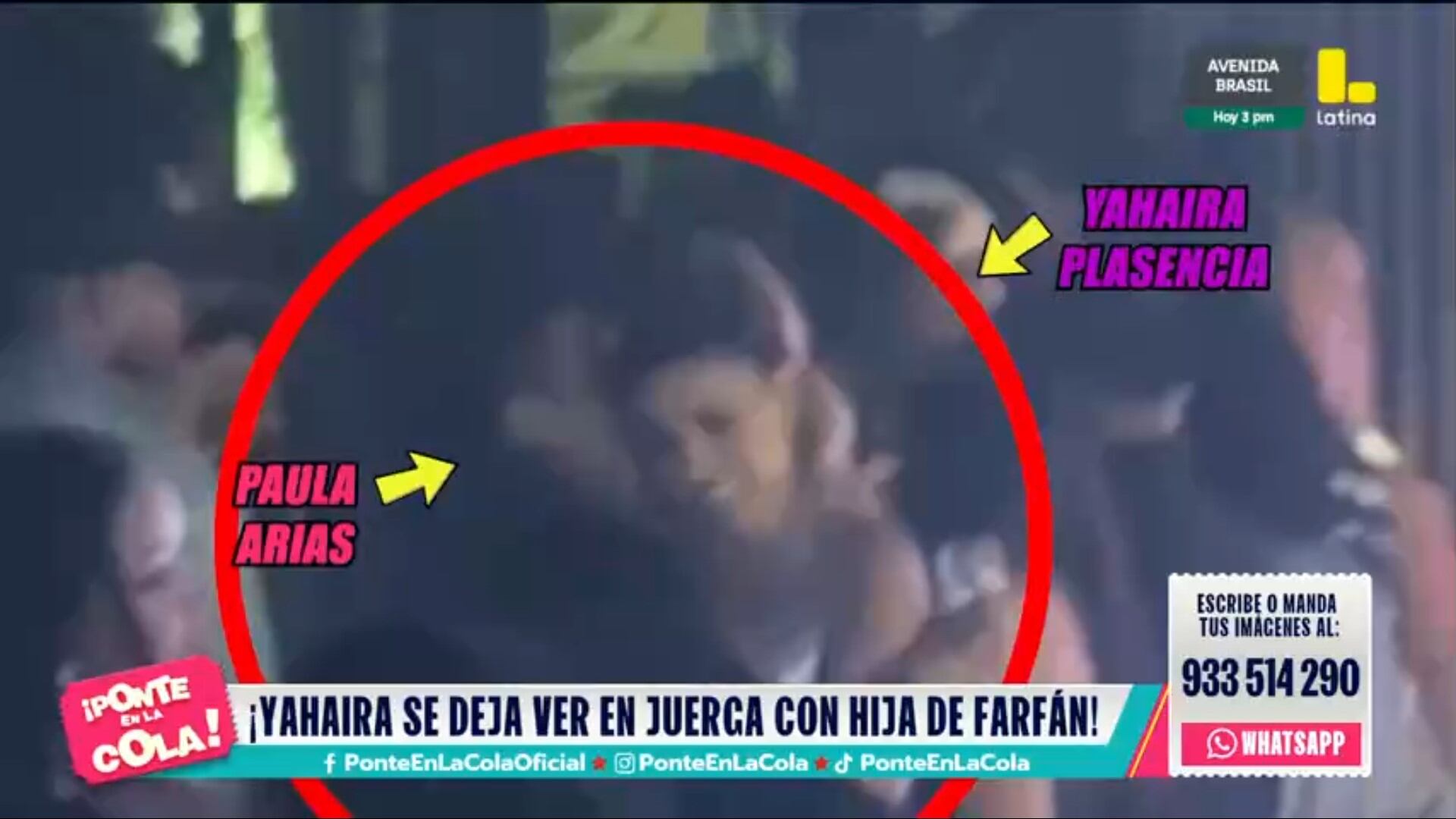 Yahaira Plasencia habría ido con Paula Arias al evento.