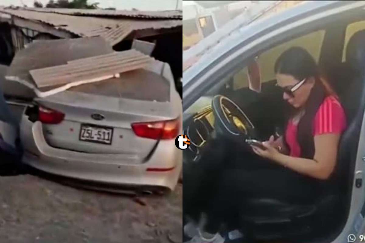 Mujer ebria empotra su auto contra una casa en Camaná
