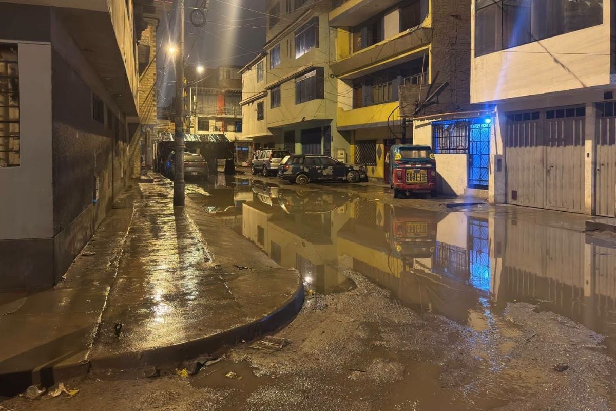 Varias viviendas en Villa María del Triunfo quedaron perjudicadas por la llovizna de estos días. Foto: Municipalidad de Lima.