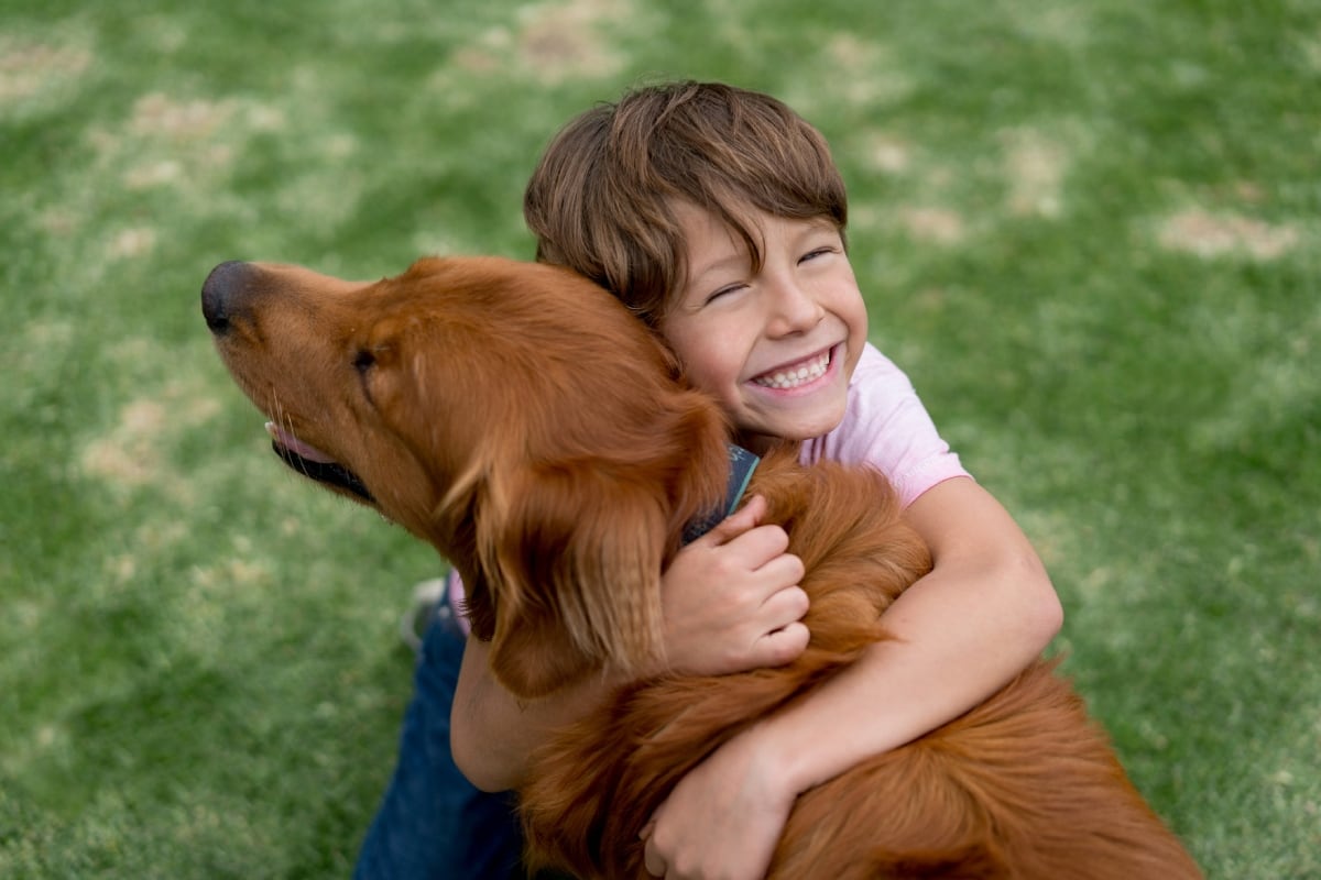 Conoce todos los beneficios físicos y emocionales que puede aportar una mascota al desarrollo de tu hijo. Foto: Istock.
