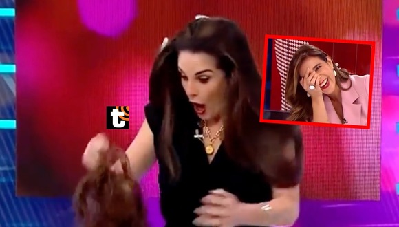 Rebeca Escribens baila y pierde extensiones