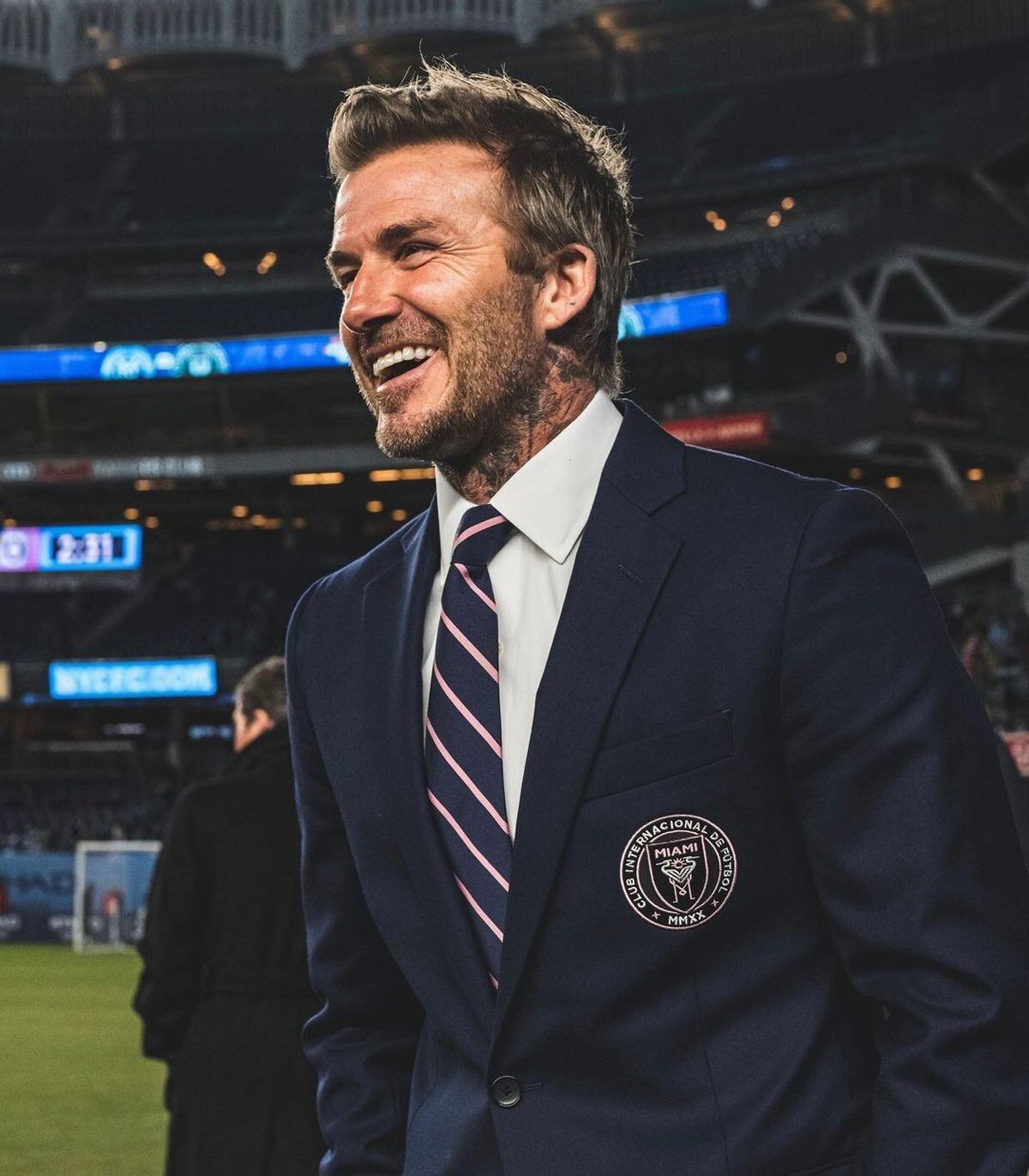 David Beckham sonriente y orgulloso por el equipo que fundó (Foto: Inter Miami / Instagram)