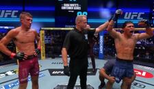 Peruano Piero Guaylupo le propinó una paliza al inglés Callum Connor en el Dana White’s Contender Series