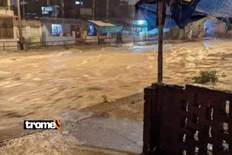 Diluvio en Piura: fuertes lluvias provocan que red de alcantarillado colapse y deje calles intransitables