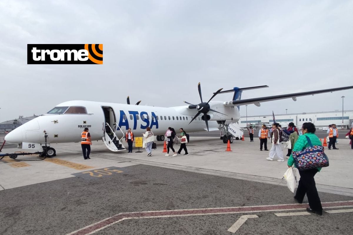 Al fin, las personas viajaron a Andahuaylas sin ir por carretera durante muchas horas. Foto: Madeley Lozano/Trome.