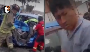 Callao: sujeto en estado de ebriedad atropella a policía que intervenía a chofer de camión