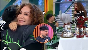 Janet Barboza y Diealis tienen encuentro romántico EN VIVO: Él le dio rosas y ella le dijo: “Estás guapo”