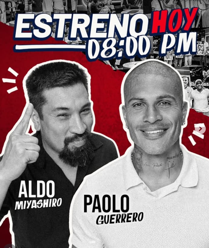 Paolo Guerrero y Aldo Miyashiro son los conductores del programa de streaming 'MVP'.
