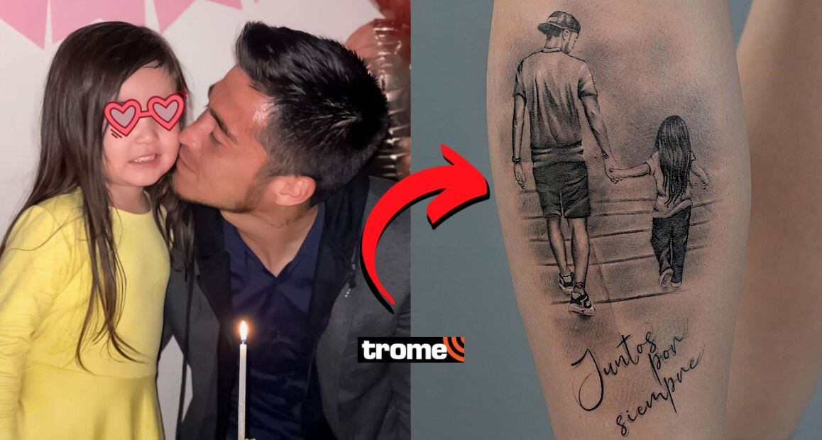 Rodrigo ‘Gato’ Cuba se hace emotivo tatuaje dedicado a su hija: “Juntos por siempre”