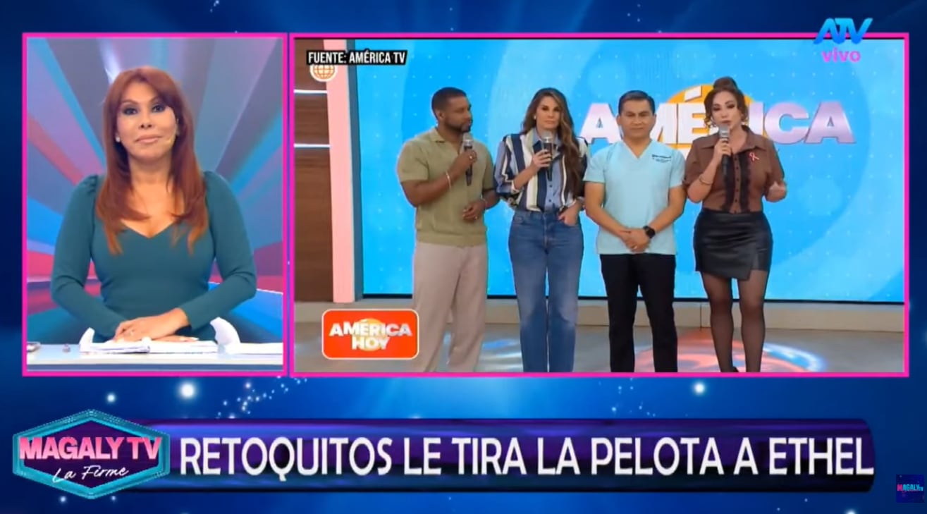 Magaly Medina no cree en la explicación de Janet Barboza, quien desmintió a Ethel Pozo.