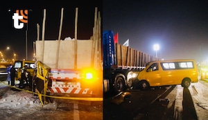 ¡Nueva tragedia en la Panamericana Sur! Padre e hija mueren tras brutal choque de miniván contra tráiler en Villa El Salvador