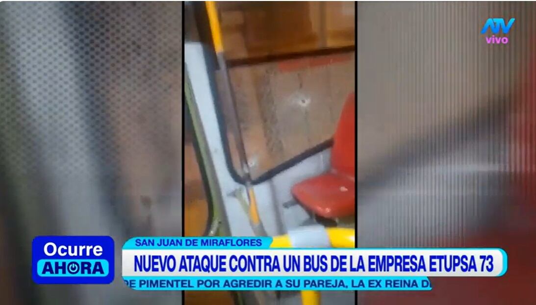Bus de la empresa ETUPSA 73 nuevamente es el blanco de la delincuencia.