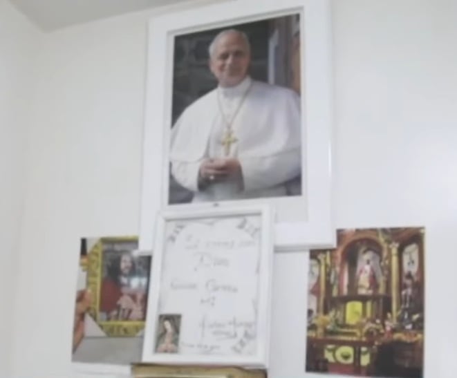 Interior de la celda de Chibolín. (Captura 24 Horas)