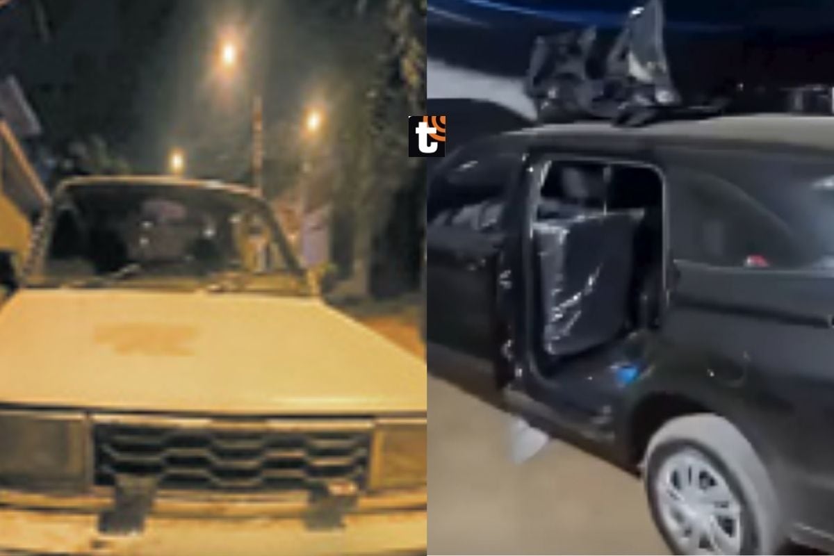 Carros encontrados que fueron robados por los delincuentes.