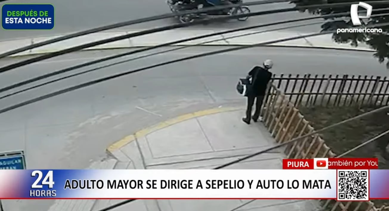 Adulto mayor fue atropellado cuando se dirigía a un sepelio en Piura.