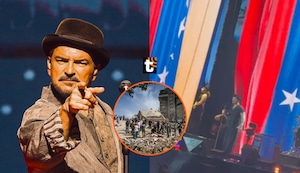 Ricardo Arjona se solidariza con los venezolanos en su concierto en Perú tras los dos terremotos