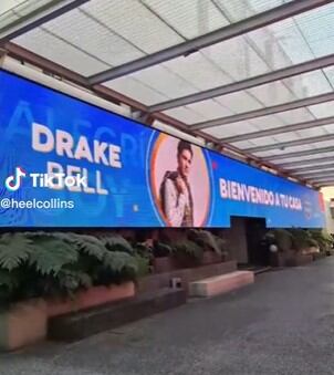 La imagen de Drake Bell fue presentada por todo el estudio (Foto: TikTok)