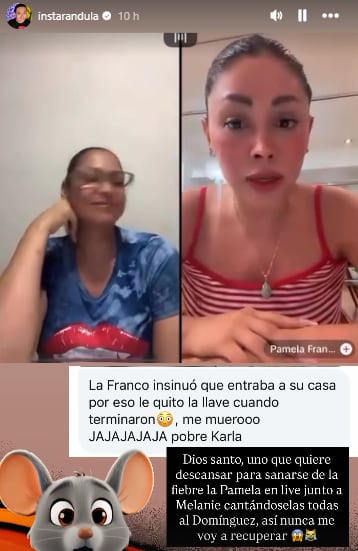 Pamela Franco hace live con Melanie Martínez y destruyen a Christian Domínguez
